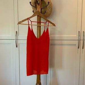 Orange H&M Spaghetti Strap Tank Top
